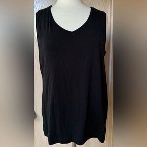 Chico's Classic Black 100% Cotton Size 3 (XL) Tank Top